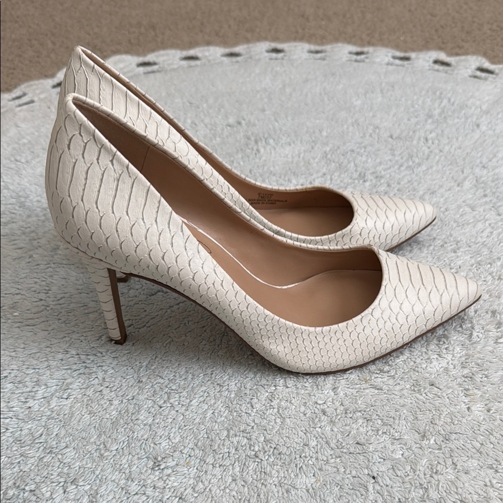 White Jessica Simpson Heels